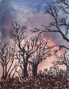 purple sunset
