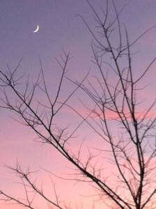 new moon sunset