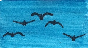 geese in flight